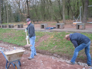 Bauarbeiten Kunstrasen VfR Niedertiefenbach