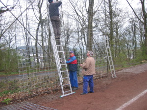 Bauarbeiten Kunstrasen VfR Niedertiefenbach