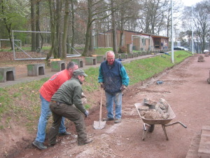 Bauarbeiten Kunstrasen VfR Niedertiefenbach