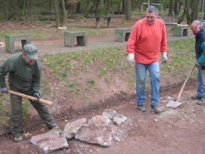 Bauarbeiten Kunstrasen VfR Niedertiefenbach
