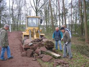 Bauarbeiten Kunstrasen VfR Niedertiefenbach