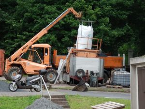 Bauarbeiten Kunstrasen VfR Niedertiefenbach