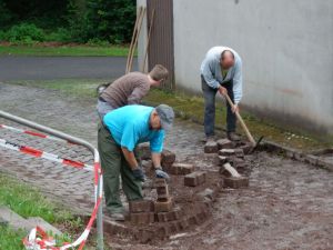 Bauarbeiten Kunstrasen VfR Niedertiefenbach