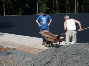 Bauarbeiten Kunstrasen VfR Niedertiefenbach