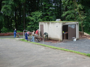 Bauarbeiten Kunstrasen VfR Niedertiefenbach