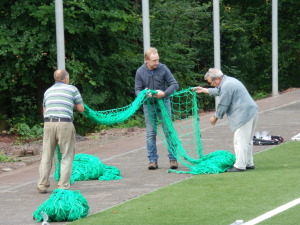 Bauarbeiten Kunstrasen VfR Niedertiefenbach