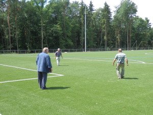 Bauarbeiten Kunstrasen VfR Niedertiefenbach