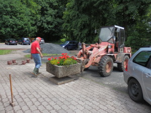 Bauarbeiten Kunstrasen VfR Niedertiefenbach
