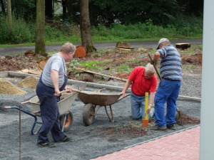 Bauarbeiten Kunstrasen VfR Niedertiefenbach