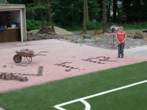 Bauarbeiten Kunstrasen VfR Niedertiefenbach