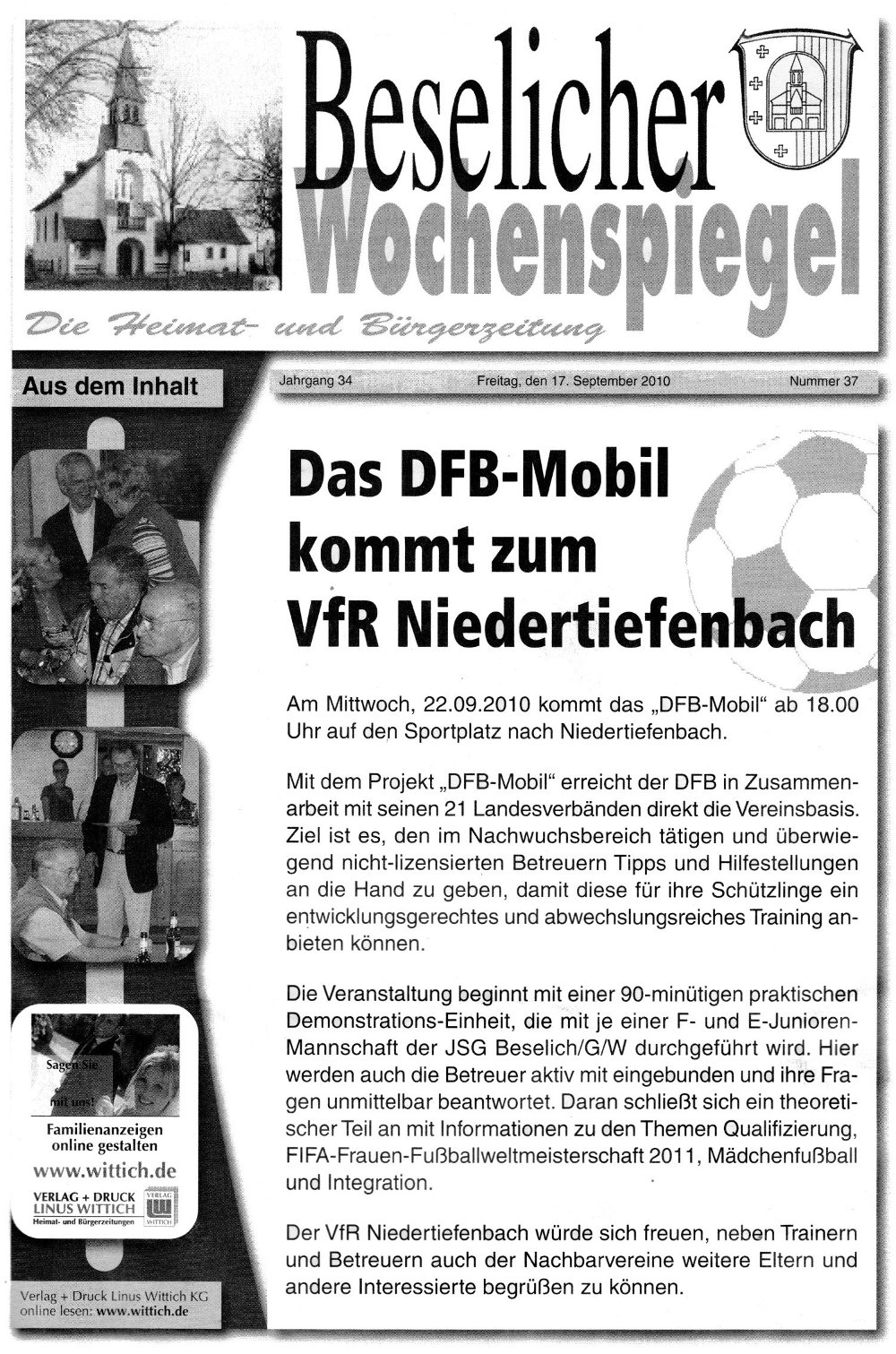 Beselicher Wochenspiegel